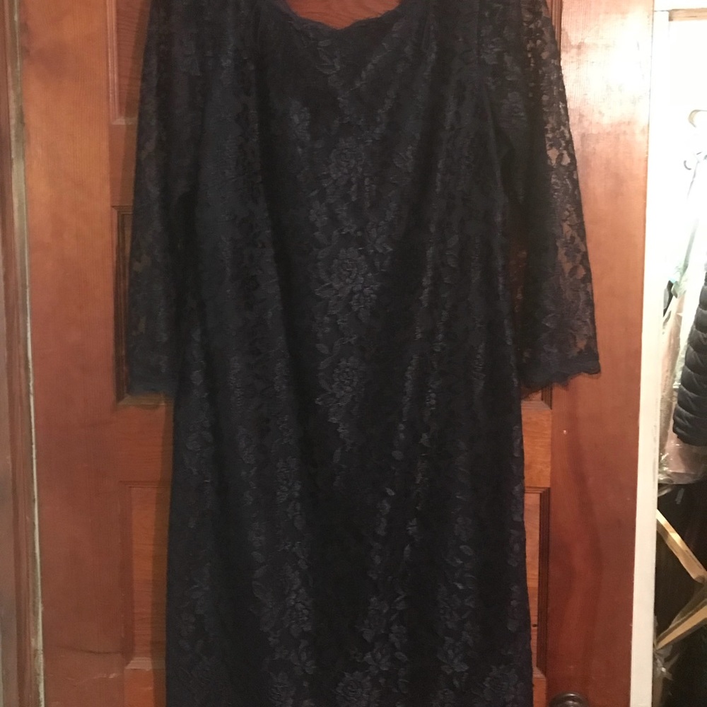 Navy lace dress